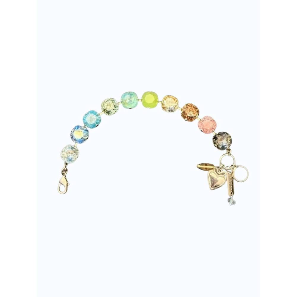 NEW MARIANA women's forget me not bracelet in silver rhodium setting